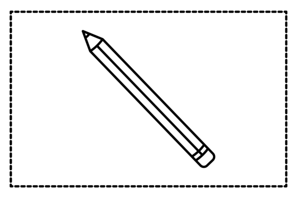 Back to School Pencil Outline Icon