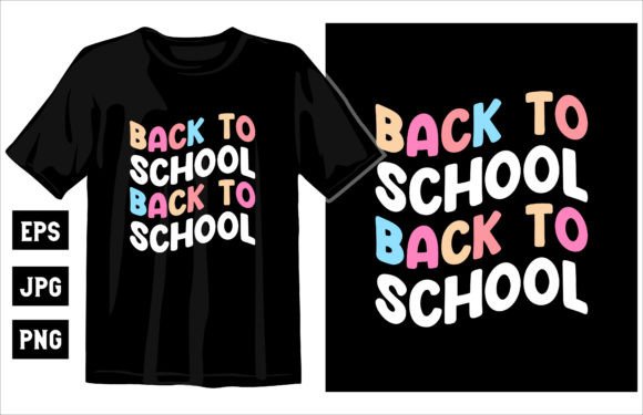 Back to School Wave T-shirt Design