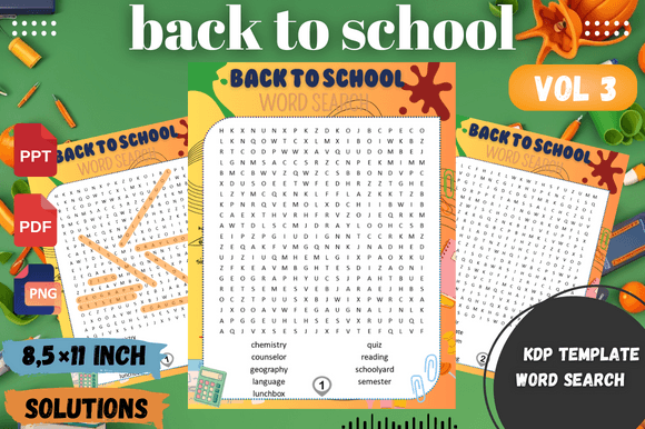Back to School Word Search – Vol 3