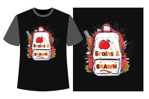 Brains Brawn Back to School T-shirt