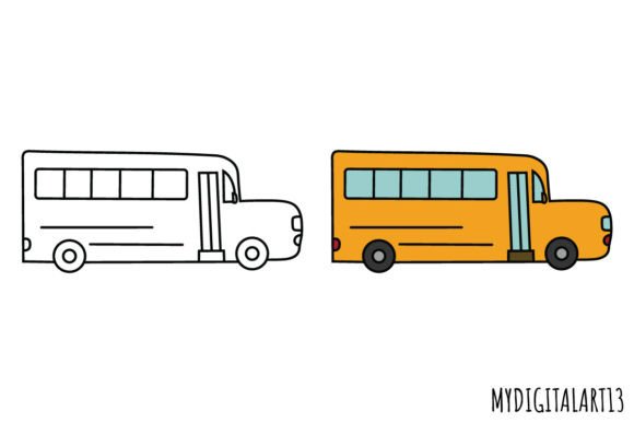School Bus Clipart That Works—Not Just for Back to School