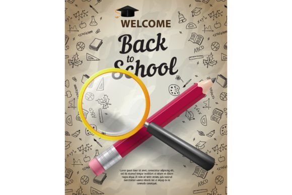 Welcome, Back to School Lettering with C